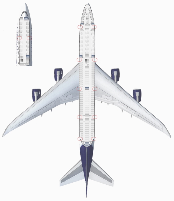 B747-8i Sitzplan